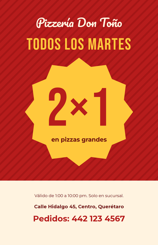 Flyer Promo 2×1