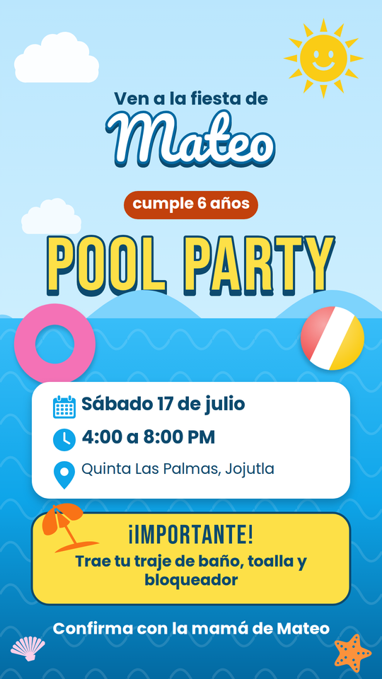 Pool Party Infantil