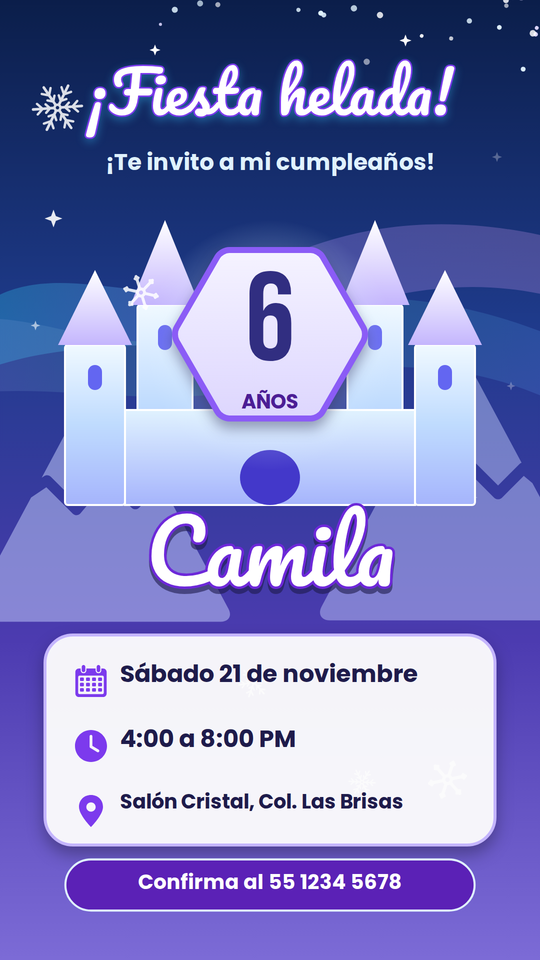 Cumple Castillo de Hielo
