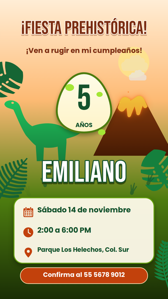 Cumple Dinosaurios