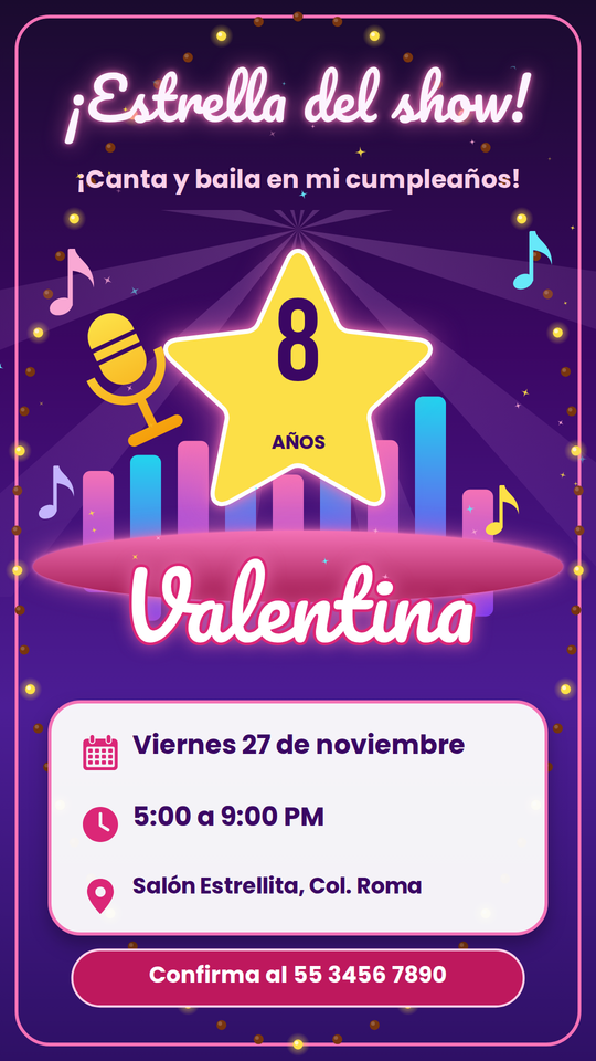 Cumple Estrella Pop