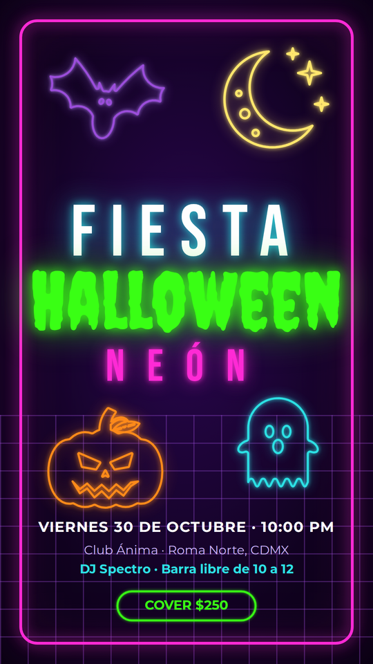 Fiesta Neón Halloween