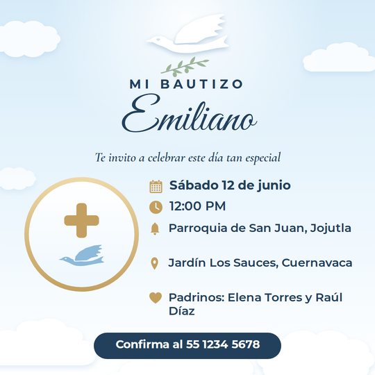 Bautizo Paloma y Nubes