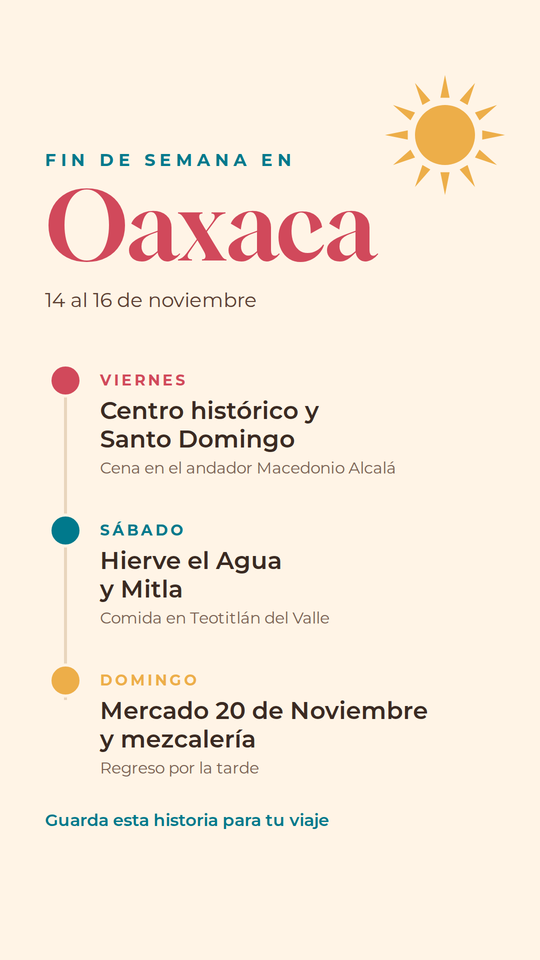 Itinerario de Viaje Oaxaca
